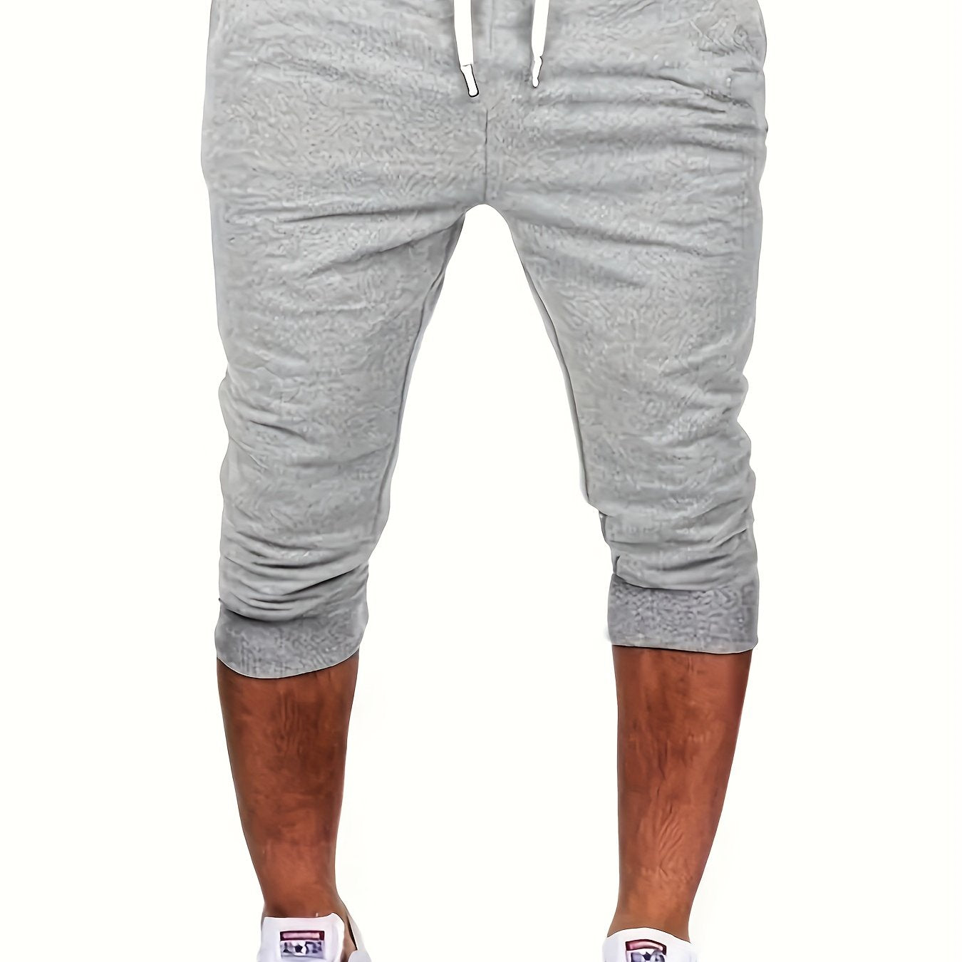Men's Casual Basics Shorts, Chic All Match Capri Pants For Summer Fitness Running