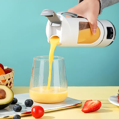 Mini Juice Blender, Portable Electric Usb Rechargeable Travel Blender, Three Modes, Digital Display, 12 Blades, Easy To Clean