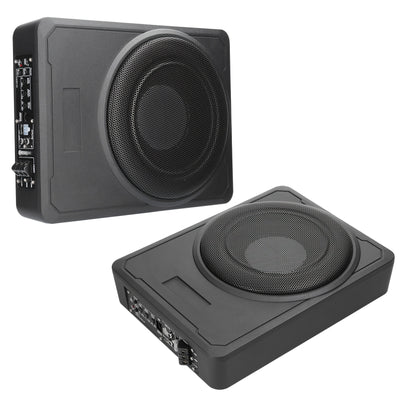 10 Inch 600W Car Subwoofer High Power Pure Bass Under-Seat Power Amplifiers Speaker 12 V For Car Truck RV, Without Battery