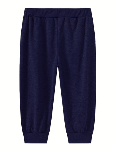 Men's Casual Basics Shorts, Chic All Match Capri Pants For Summer Fitness Running