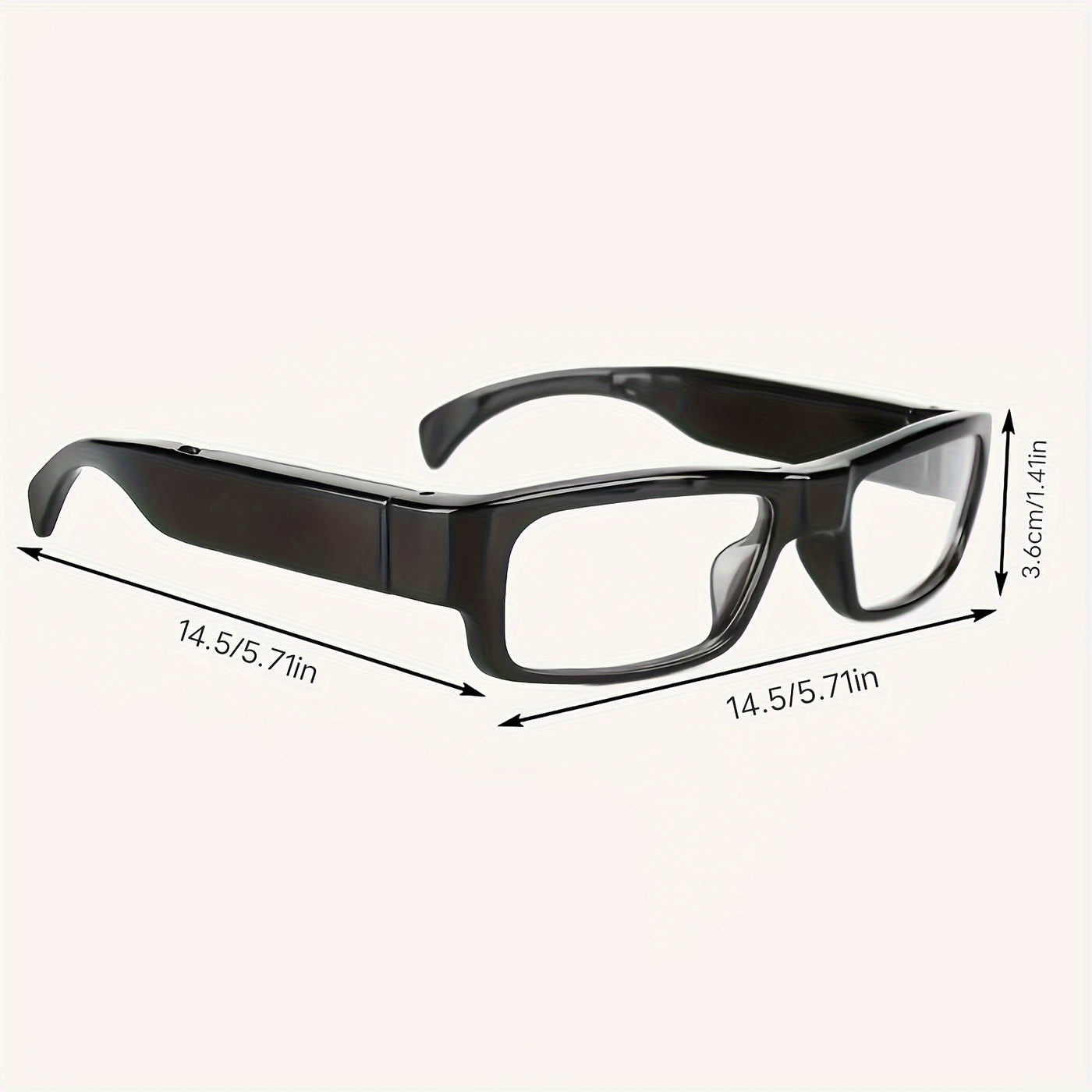 Video Glasses, Portable Camera Glasses, 1080P Sports Camera, Outdoor Cyclingmini Camera Glasses, with 64GB Storage Card