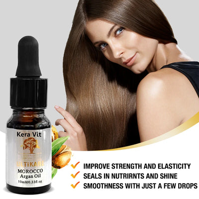 Moroccan Argan Oil for Hair Care 2pcs*10ml Hair Oil Treatment for all Hair Types Hair & Scalp Treatment