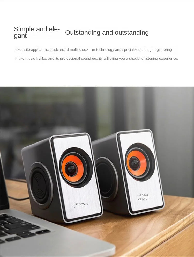 Lenovo audio super cool desktop wired multimedia 2.0 subwoofer