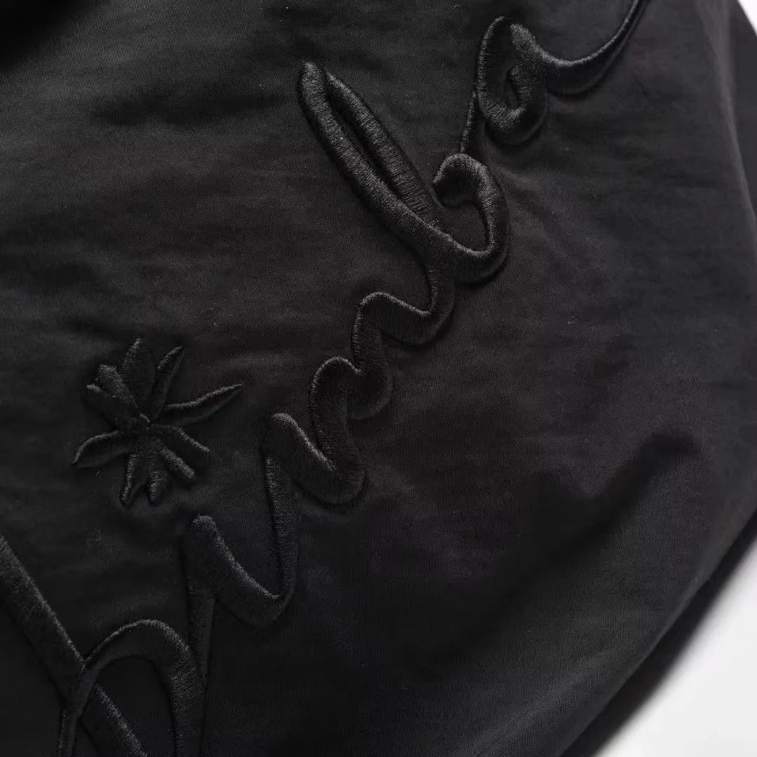 Trendy Lady Embroidered Handbags Large-capacity Shoulder Bags Lightweight Waterproof Women Shopping Tote Organizer Storage Bag