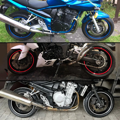 Motorcycle Strips Wheel Stickers Decals Reflective Rim Waterproof Protection Strips Motorcycle Decoration Accessories
