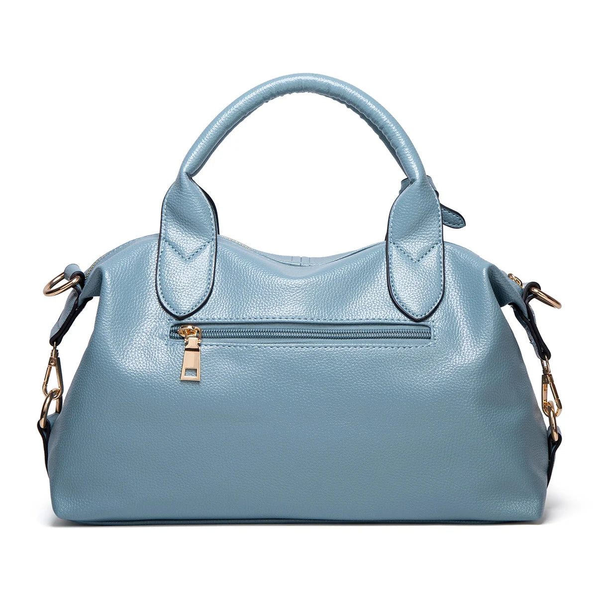 Women's Fashion and Elegant Large Capacity Oil Wax Leather Tote, Convenient Solid Artificial Leather Boston Crossbody Bag, Zipper Lock Anti-theft Commuter Bag, Double Handle Design, Adjustable Shoulder Strap, Professional Women's Briefcase, Box Bag, Dinne
