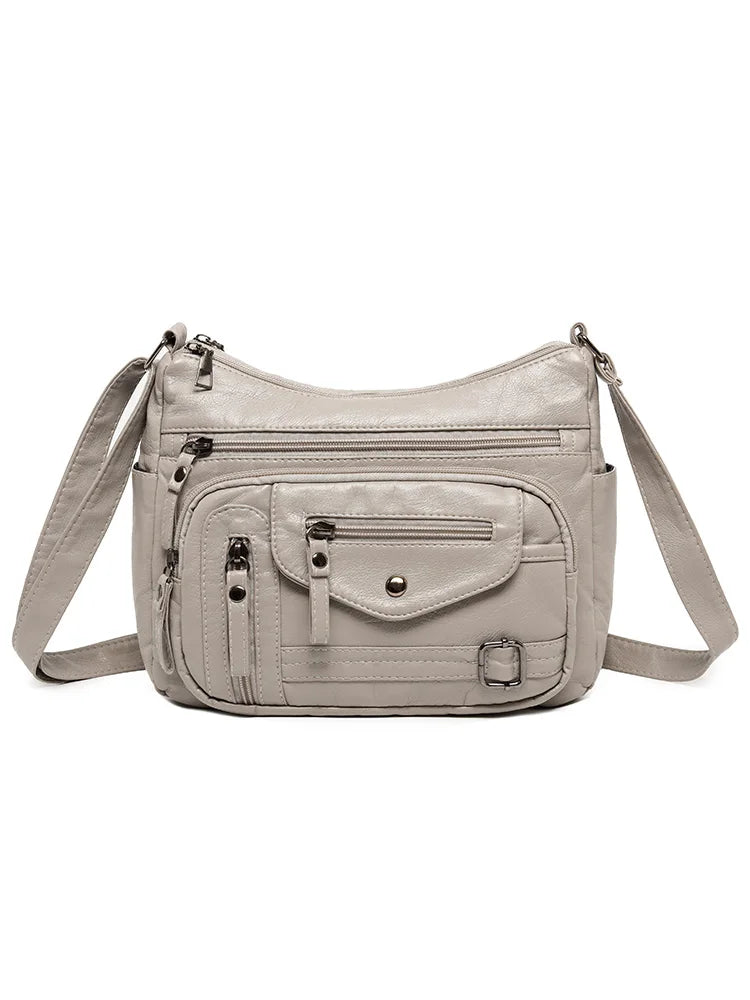 2024 New women messenger bags Vintage Bags Designer Female Soft PU Leather Shoulder Bags Crossbody Bag