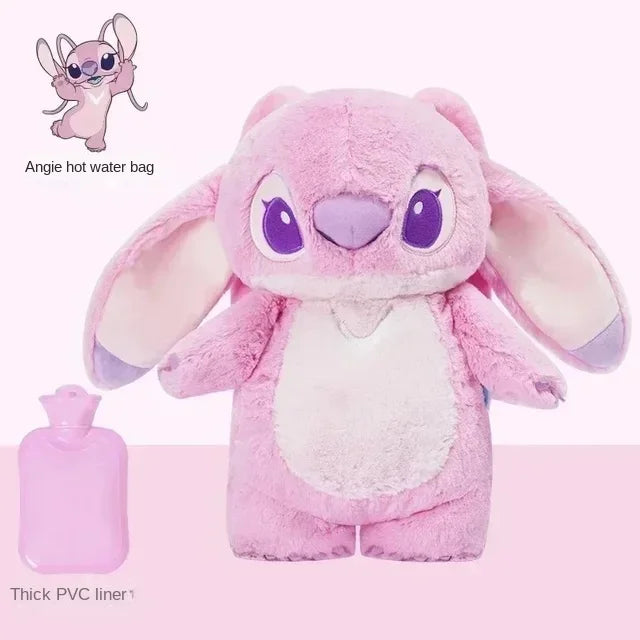 Disney Stitch Anime Winter Extra Large Plush Hot Water Bottle Women's Home Water Filling Hand Warmer Holiday Gift For Girlfriend