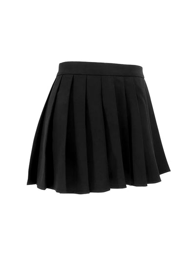Sexy Pleated Skirt Women Summer New Sweet Fashion Streetwear Solid Basic Mini Skirt Casual Elegant Party High Waist Skirt Female
