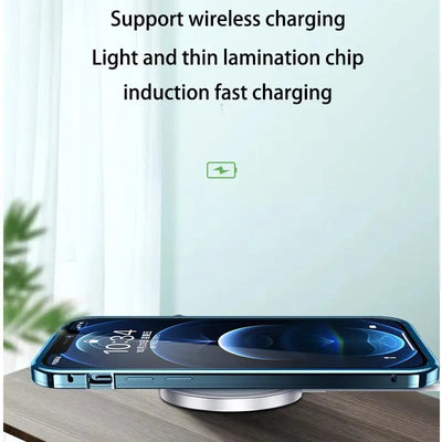 Metal Aluminium Alloy Case for iPhone 15 14 13 12 Pro Max Full Camera Lens Protective Original Color Phone Ultrathin Back Cover