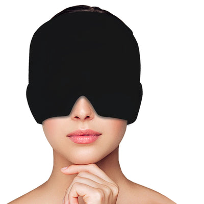 Head Massager Cap Gel Hot Cold Therapy Headache Migraine Relief Cap Stress Pressure Pain Relief Massage Hat Cold Hat Eye Mask