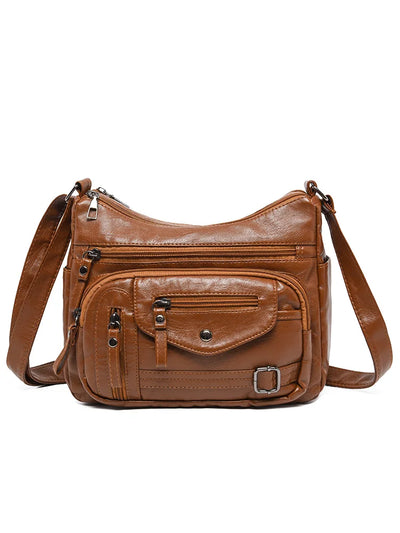 2024 New women messenger bags Vintage Bags Designer Female Soft PU Leather Shoulder Bags Crossbody Bag