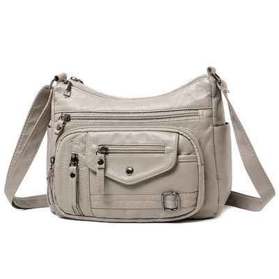 2024 New women messenger bags Vintage Bags Designer Female Soft PU Leather Shoulder Bags Crossbody Bag