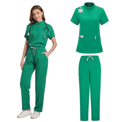 Tops Straight Pants Pet Clinic Nursing Scrubs Uniforms Sets
