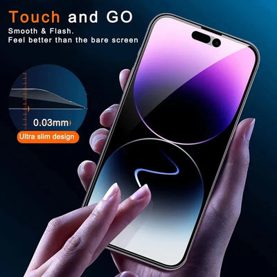 1-4Pcs Privacy Screen Protectors For iPhone 15 14 11 13 12 Pro Max Mini Phone Tempered Film XR XS 7 8 Plus SE Glass Accessories
