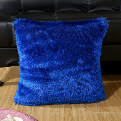 Throw Pillow cover Solid Color Short Plush Comfortable Soft Sofa Back Cushion Decoration Household Minimalism Cushion Covers