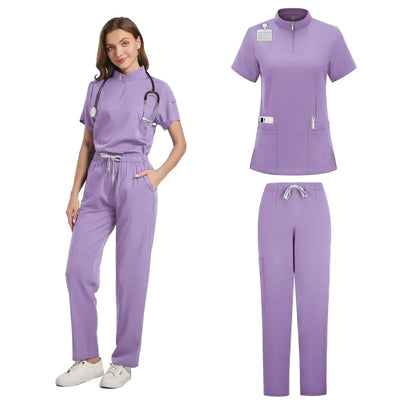Tops Straight Pants Pet Clinic Nursing Scrubs Uniforms Sets