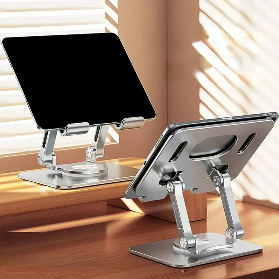 360 ° Rotating Tablet Stand Suitable For Ipad, Adjustable Folding Tablet Stand, Aluminum Phone Desktop Stand For Online Classes