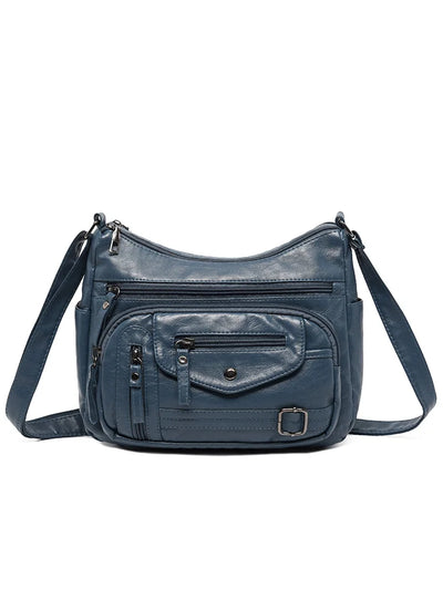 2024 New women messenger bags Vintage Bags Designer Female Soft PU Leather Shoulder Bags Crossbody Bag