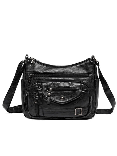 2024 New women messenger bags Vintage Bags Designer Female Soft PU Leather Shoulder Bags Crossbody Bag