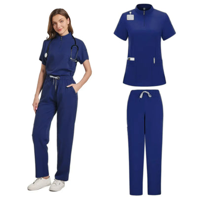 Tops Straight Pants Pet Clinic Nursing Scrubs Uniforms Sets
