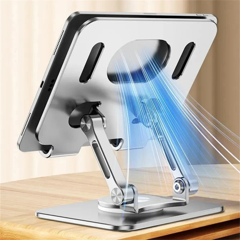 360 ° Rotating Tablet Stand Suitable For Ipad, Adjustable Folding Tablet Stand, Aluminum Phone Desktop Stand For Online Classes