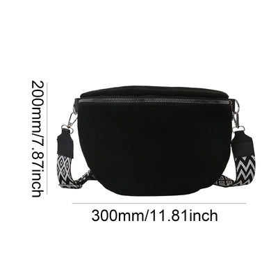 Pu Banana Bags for Women Chest Bag Sling Crossbody Shoulder Bag Designer Waist Fanny Pack Chest Bum Belt Bag Half Moon Hobo Bag