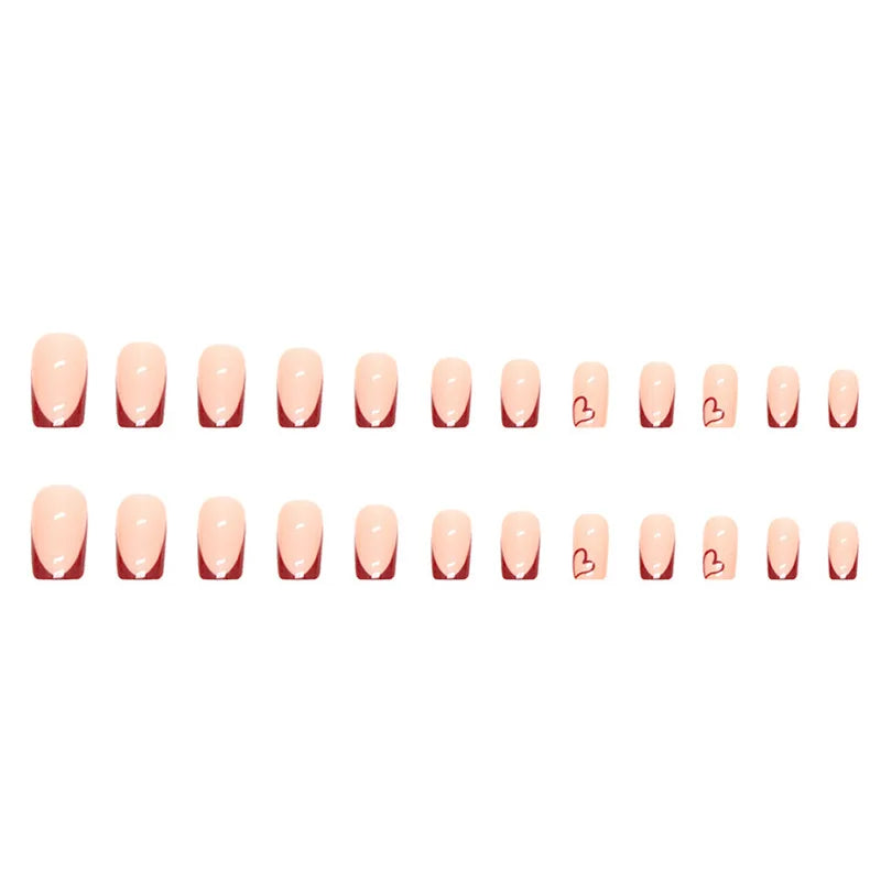 WINE RED FRENCH INS NAILS, LUXURY STYLE NAIL ENHANCEMENT