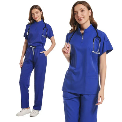 Tops Straight Pants Pet Clinic Nursing Scrubs Uniforms Sets