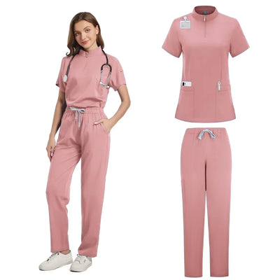 Tops Straight Pants Pet Clinic Nursing Scrubs Uniforms Sets