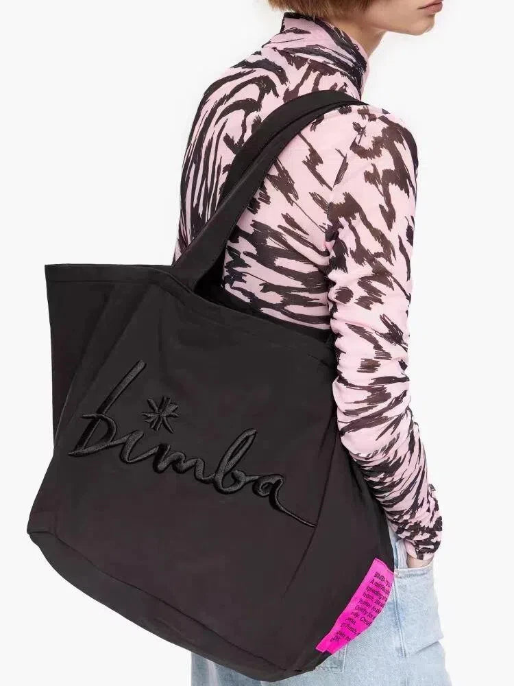 Trendy Lady Embroidered Handbags Large-capacity Shoulder Bags Lightweight Waterproof Women Shopping Tote Organizer Storage Bag