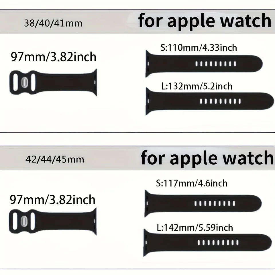 15 Pcs/Pack Strap for Apple Watch 38 40 41 42 44 45 49mm Band Replacement Silicone Wristband for iWatch 8 7 6 5 4 3 2 1 SE Utral