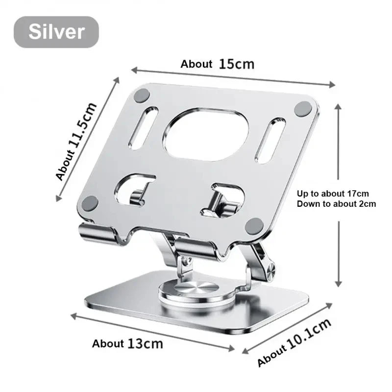 360 ° Rotating Tablet Stand Suitable For Ipad, Adjustable Folding Tablet Stand, Aluminum Phone Desktop Stand For Online Classes