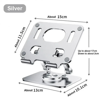 360 ° Rotating Tablet Stand Suitable For Ipad, Adjustable Folding Tablet Stand, Aluminum Phone Desktop Stand For Online Classes