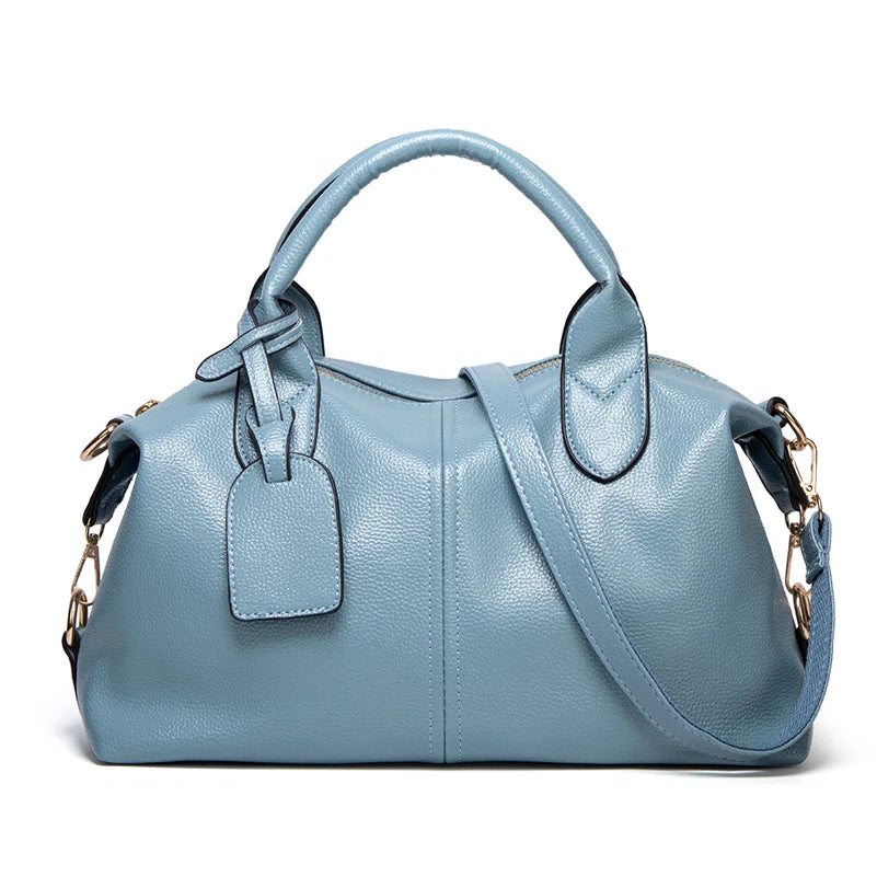 Women's Fashion and Elegant Large Capacity Oil Wax Leather Tote, Convenient Solid Artificial Leather Boston Crossbody Bag, Zipper Lock Anti-theft Commuter Bag, Double Handle Design, Adjustable Shoulder Strap, Professional Women's Briefcase, Box Bag, Dinne