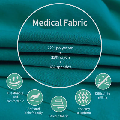 Multicolor Women Uniform V-neck Top+Pcoket Pants Nursing Surgical Uniform Men Pet Shop Doctor Medical Surgery Workwear Scrub Set