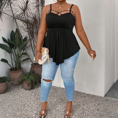Plus Size Vest Tops for Women Clothing 2025 Summer Sexy Large Size Slim Pullover Short Sleeve Female Korean Tank T-Shirts Tees