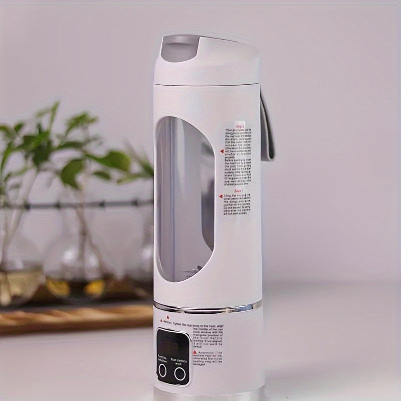 Mini Juice Blender, Portable Electric Usb Rechargeable Travel Blender, Three Modes, Digital Display, 12 Blades, Easy To Clean