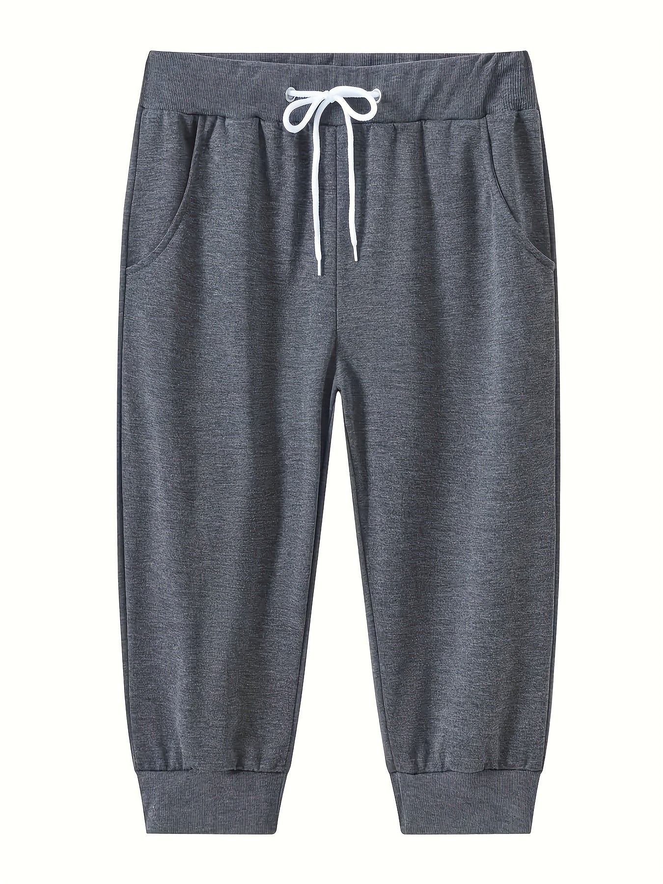 Men's Casual Basics Shorts, Chic All Match Capri Pants For Summer Fitness Running